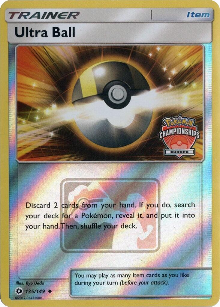 Ultra Ball (135/149) (Europe Championships) [League & Championship Cards] | Galactic Gamez