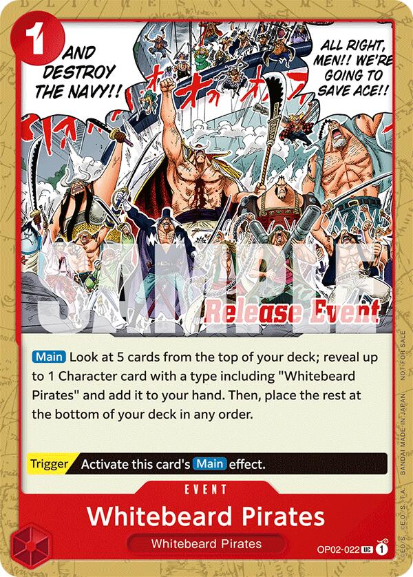 Whitebeard Pirates (ST15 - ST20 Release Event Pack) [One Piece Promotion Cards] | Galactic Gamez