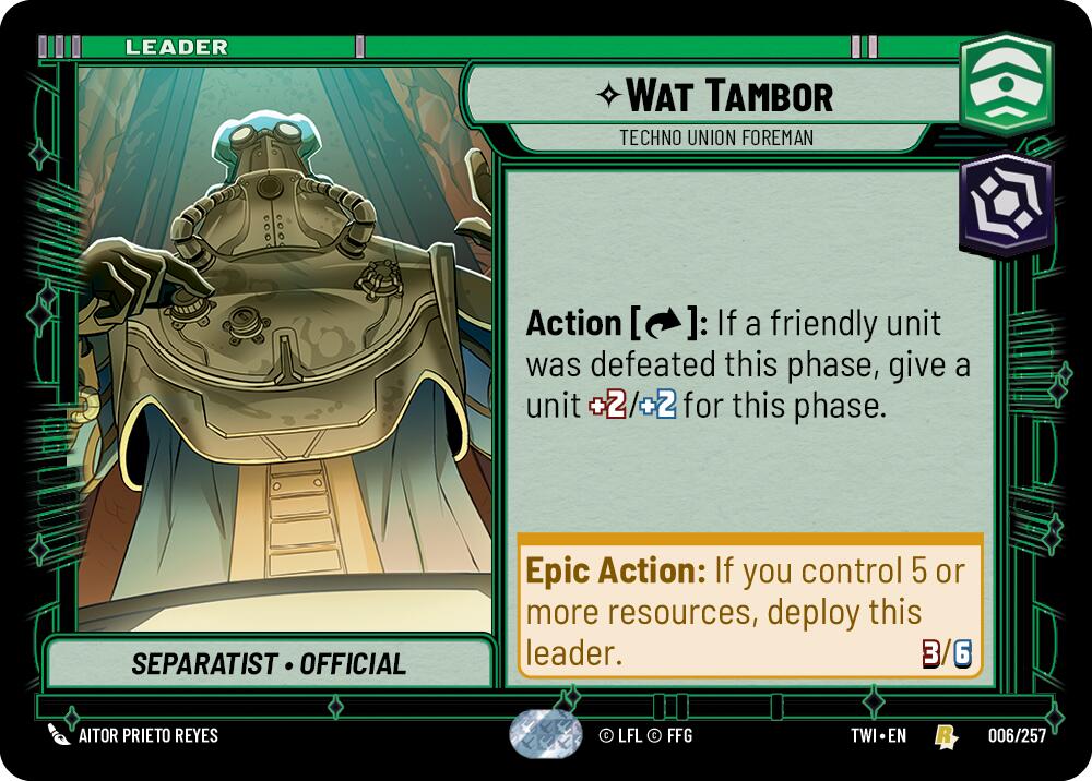Wat Tambor - Techno Union Foreman (006/257) (006/257) [Twilight of the Republic] | Galactic Gamez