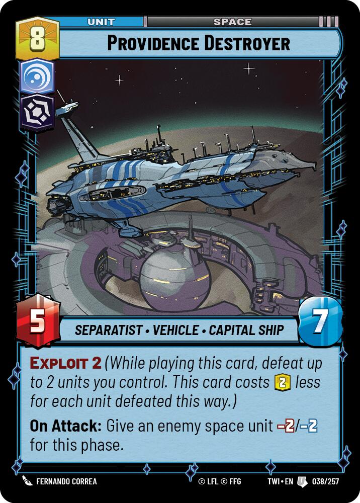 Providence Destroyer (038/257) (038/257) [Twilight of the Republic] | Galactic Gamez