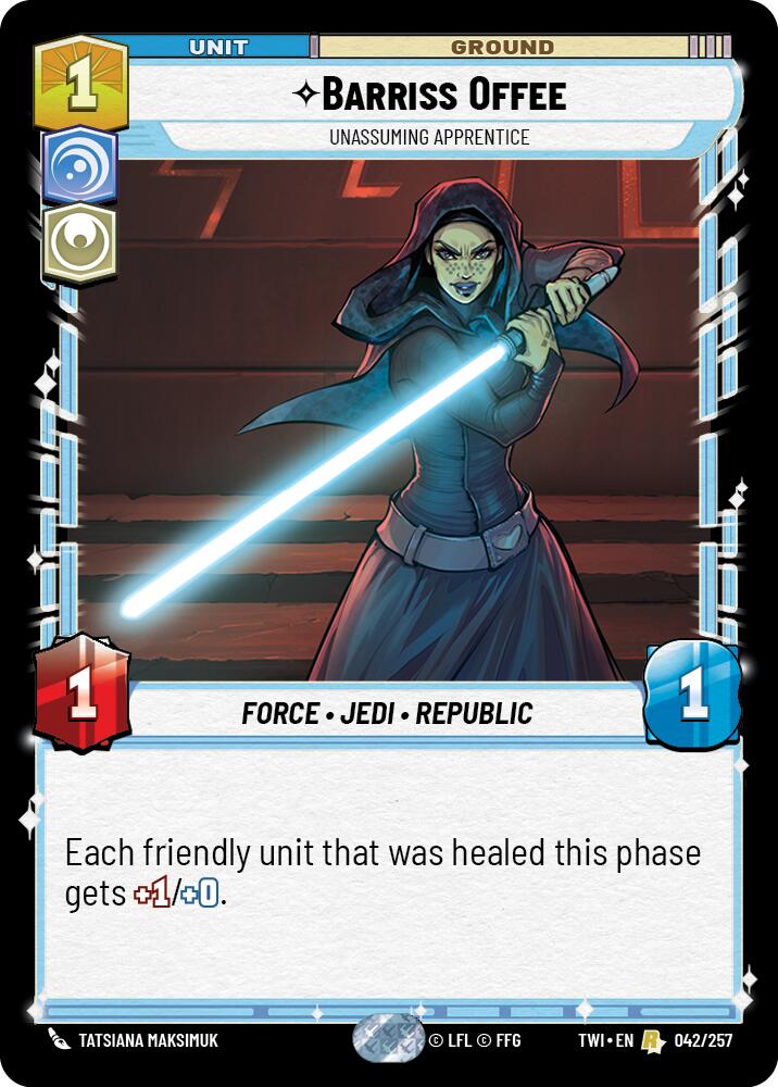 Barriss Offee - Unassuming Apprentice (042/257) (042/257) [Twilight of the Republic] | Galactic Gamez