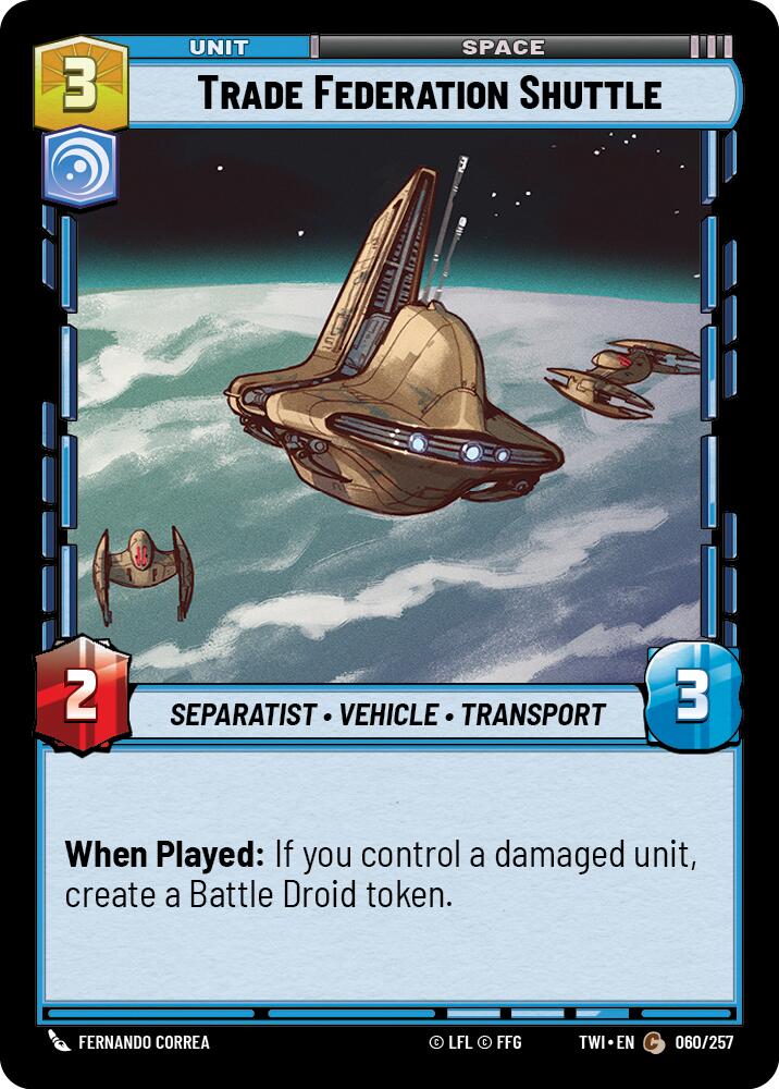 Trade Federation Shuttle (060/257) (060/257) [Twilight of the Republic] | Galactic Gamez