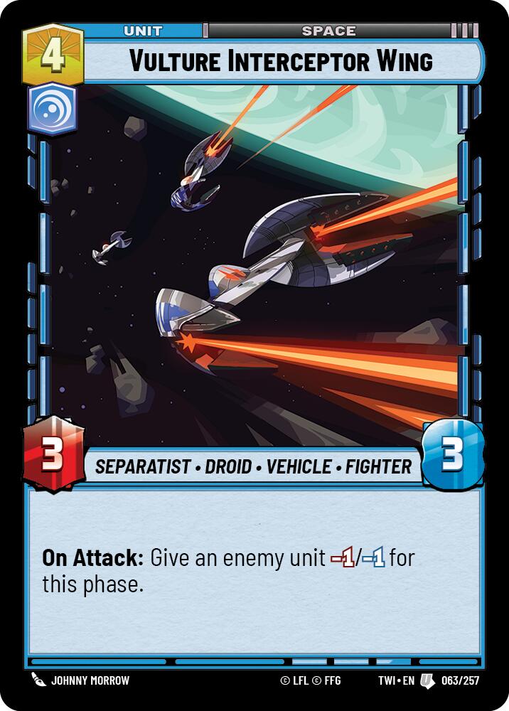 Vulture Interceptor Wing (063/257) (063/257) [Twilight of the Republic] | Galactic Gamez