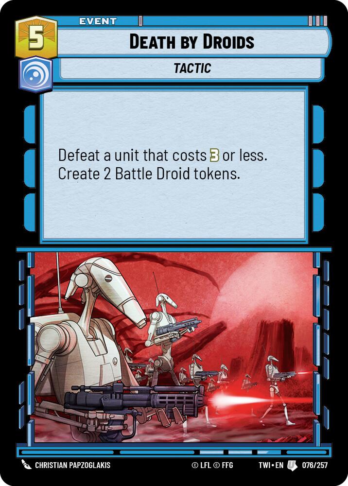 Death by Droids (076/257) (076/257) [Twilight of the Republic] | Galactic Gamez