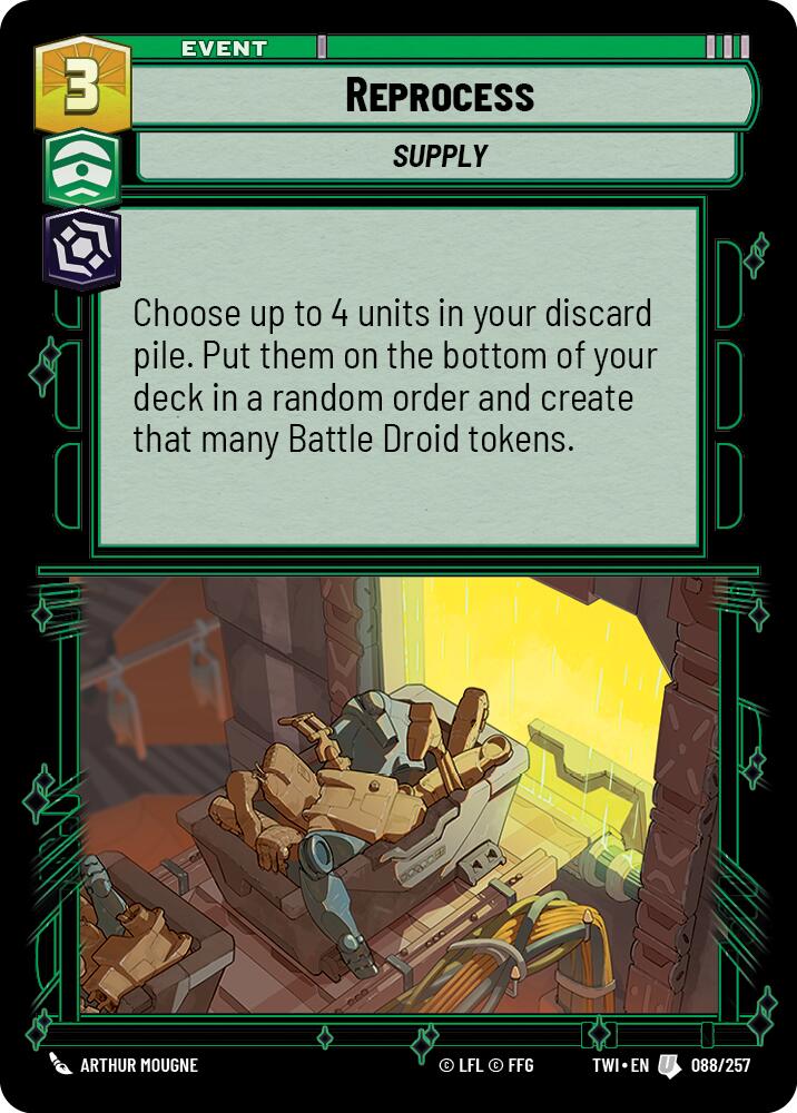 Reprocess (088/257) (088/257) [Twilight of the Republic] | Galactic Gamez