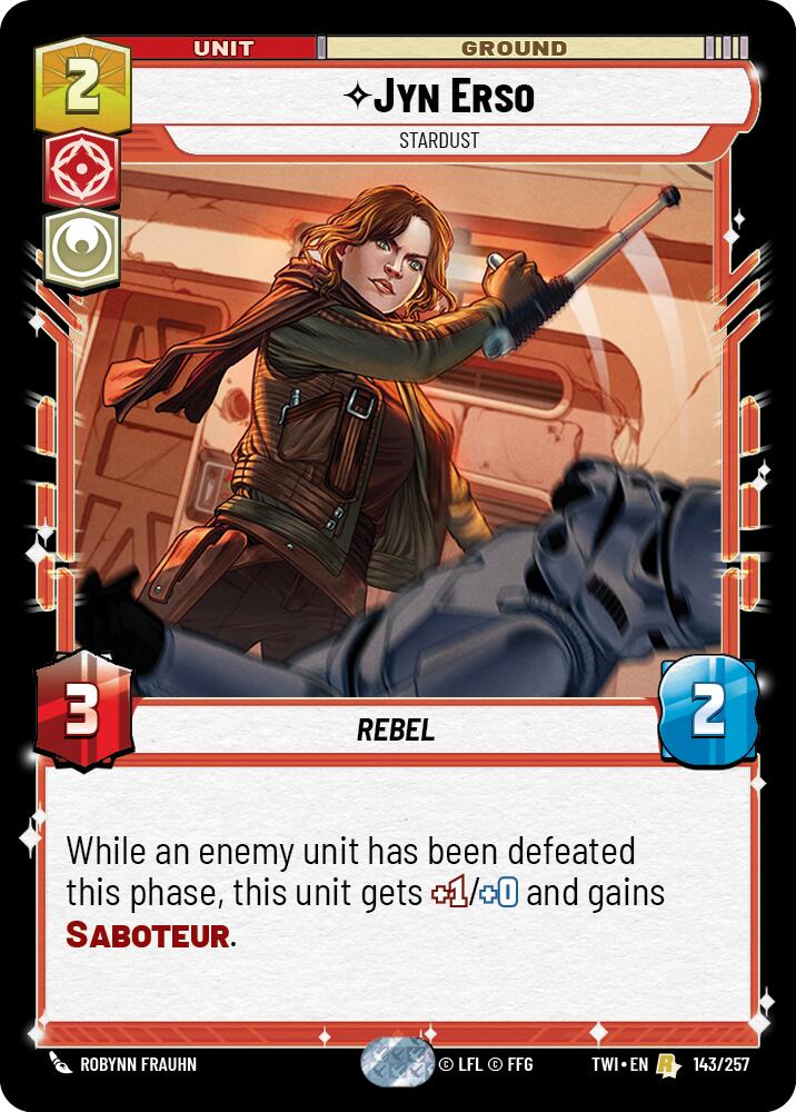 Jyn Erso - Stardust (143/257) (143/257) [Twilight of the Republic] | Galactic Gamez