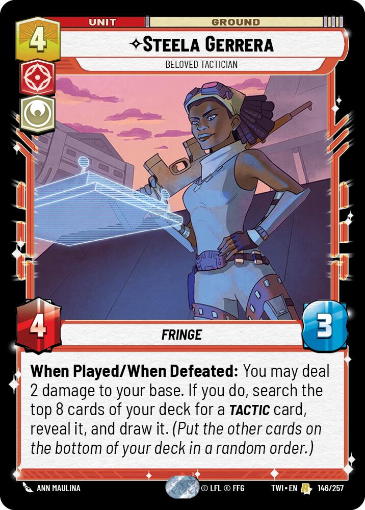 Steela Gerrera - Beloved Tactician (146/257) (146/257) [Twilight of the Republic] | Galactic Gamez