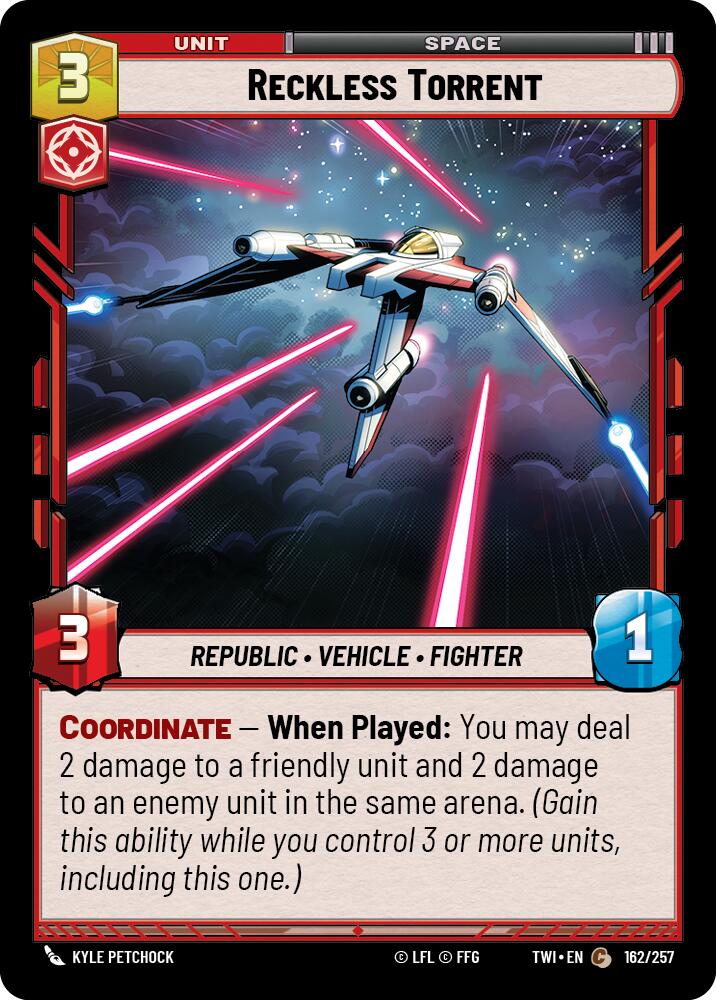 Reckless Torrent (162/257) (162/257) [Twilight of the Republic] | Galactic Gamez