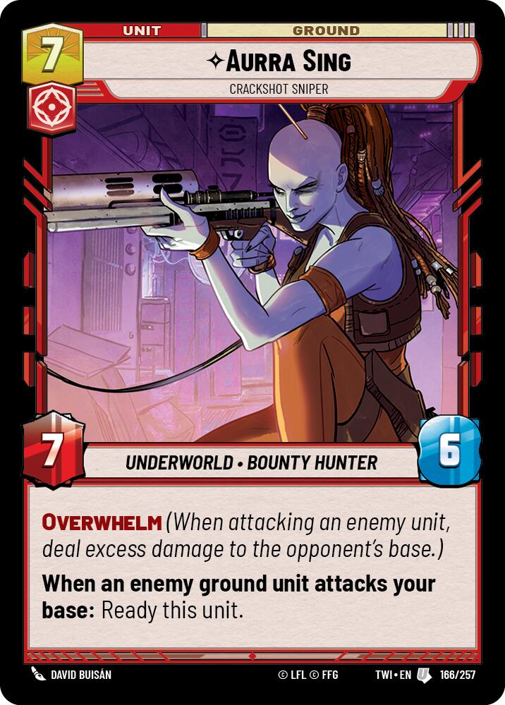 Aurra Sing - Crackshot Sniper (166/257) (166/257) [Twilight of the Republic] | Galactic Gamez