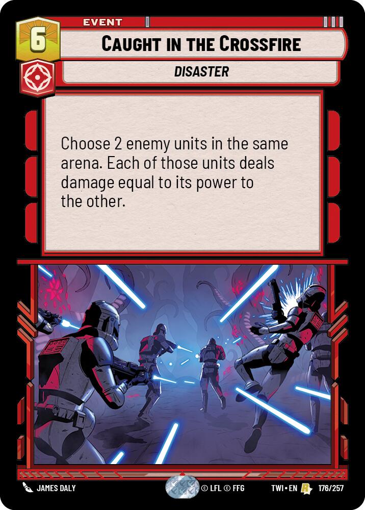 Caught in the Crossfire (176/257) (176/257) [Twilight of the Republic] | Galactic Gamez