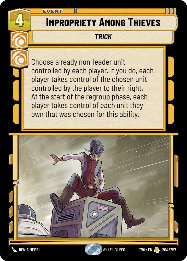 Impropriety Among Thieves (204/257) (204/257) [Twilight of the Republic] | Galactic Gamez