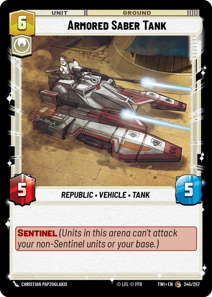 Armored Saber Tank (245/257) (245/257) [Twilight of the Republic] | Galactic Gamez