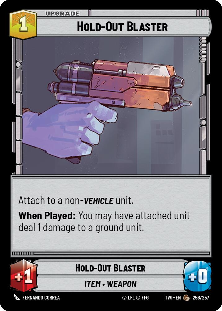 Hold-Out Blaster (256/257) (256/257) [Twilight of the Republic] | Galactic Gamez