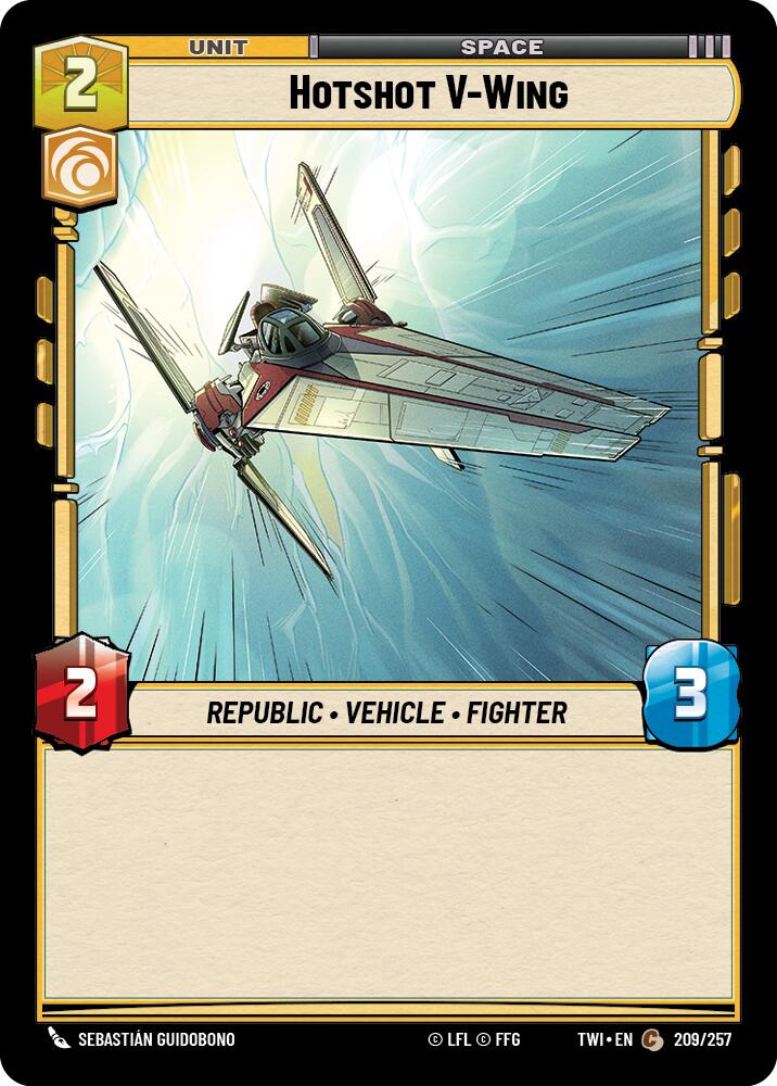 Hotshot V-Wing (209/257) (209/257) [Twilight of the Republic] | Galactic Gamez