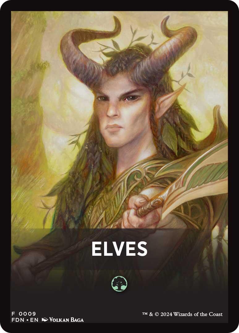 Elves Theme Card [Foundations Tokens] | Galactic Gamez