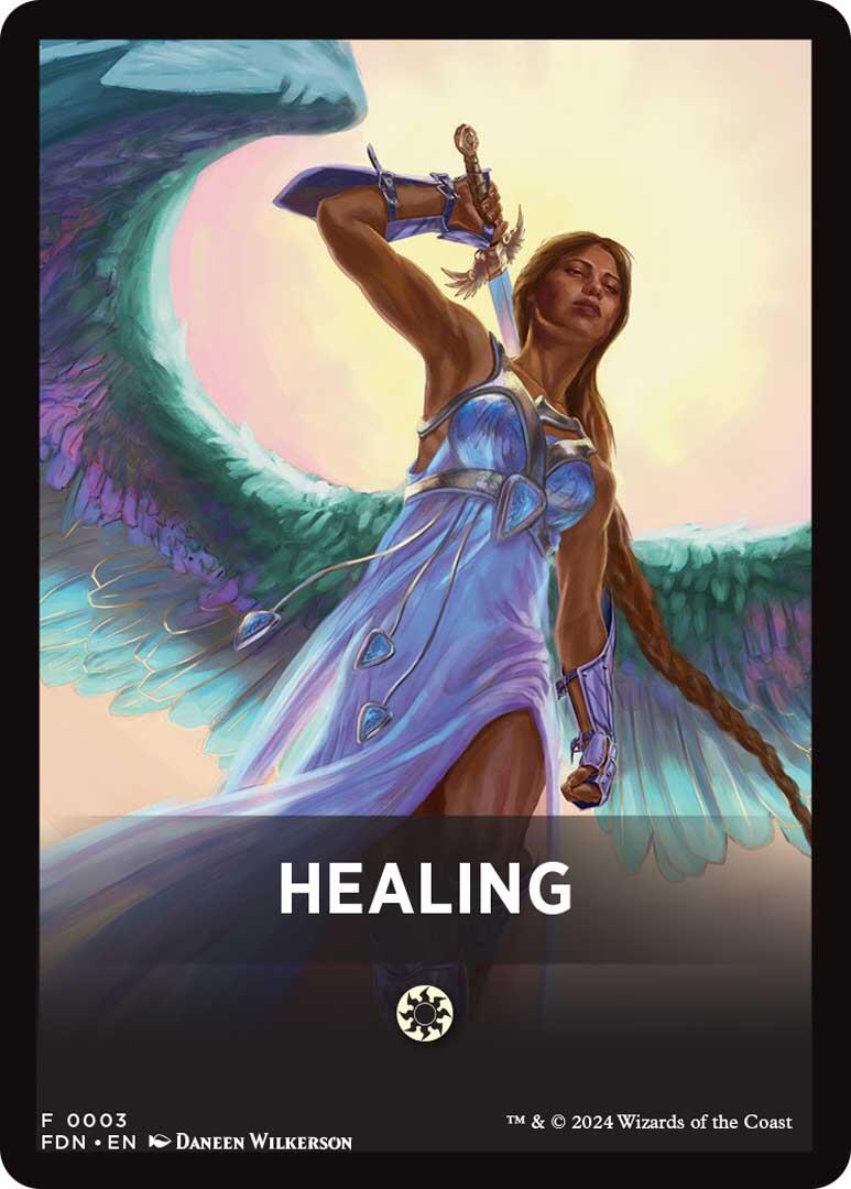 Healing Theme Card [Foundations Tokens] | Galactic Gamez