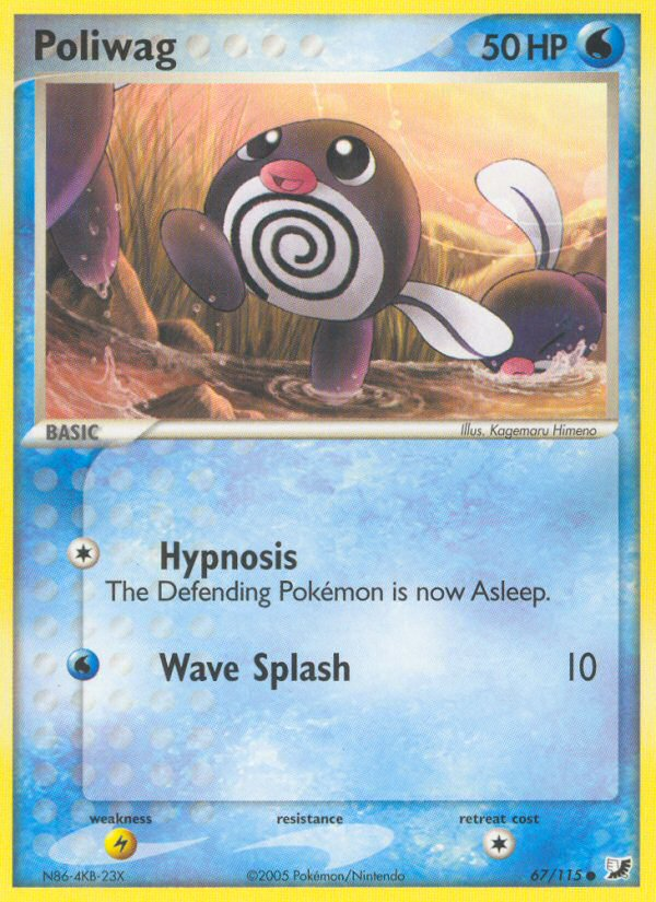 Poliwag (67/115) [EX: Unseen Forces] | Galactic Gamez