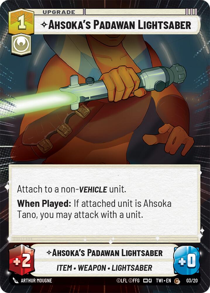 Ahsoka's Padawan Lightsaber (3) (Hyperspace) (3) [Twilight of the Republic] | Galactic Gamez