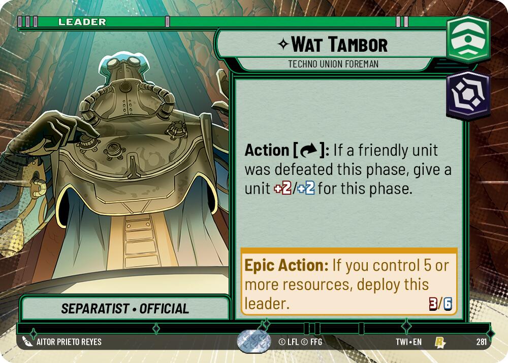 Wat Tambor - Techno Union Foreman (281) (Hyperspace) (281) [Twilight of the Republic] | Galactic Gamez