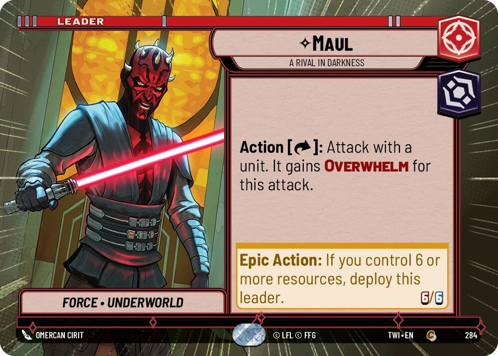 Maul - A Rival in Darkness (284) (Hyperspace) (284) [Twilight of the Republic] | Galactic Gamez