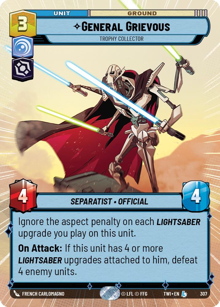 General Grievous - Trophy Collector (307) (Hyperspace) (307) [Twilight of the Republic] | Galactic Gamez