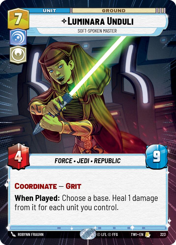 Luminara Unduli - Soft-Spoken Master (323) (Hyperspace) (323) [Twilight of the Republic] | Galactic Gamez