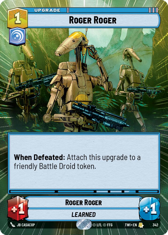 Roger Roger (342) (Hyperspace) (342) [Twilight of the Republic] | Galactic Gamez