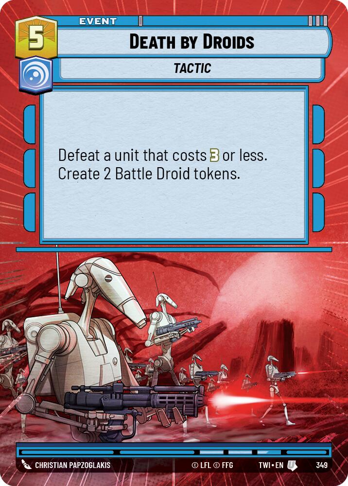 Death by Droids (349) (Hyperspace) (349) [Twilight of the Republic] | Galactic Gamez