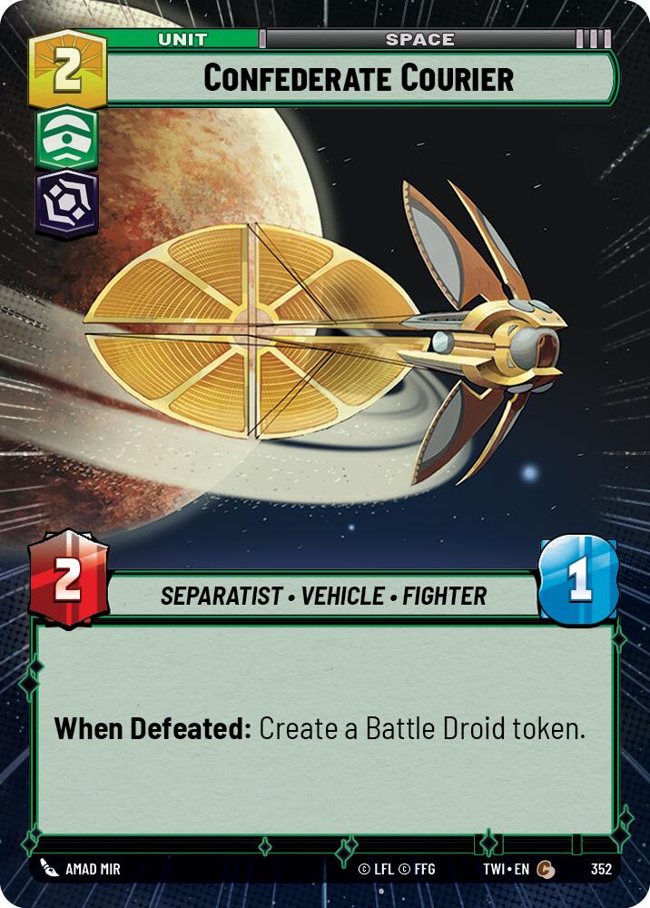 Confederate Courier (352) (Hyperspace) (352) [Twilight of the Republic] | Galactic Gamez