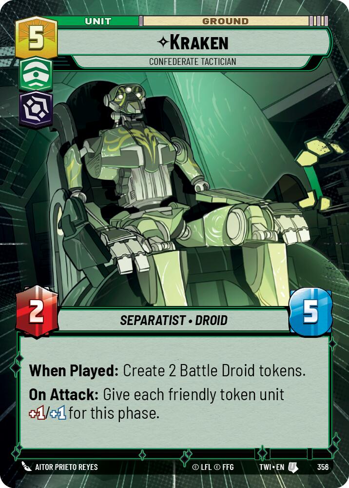 Kraken - Confederate Tactician (356) (Hyperspace) (356) [Twilight of the Republic] | Galactic Gamez
