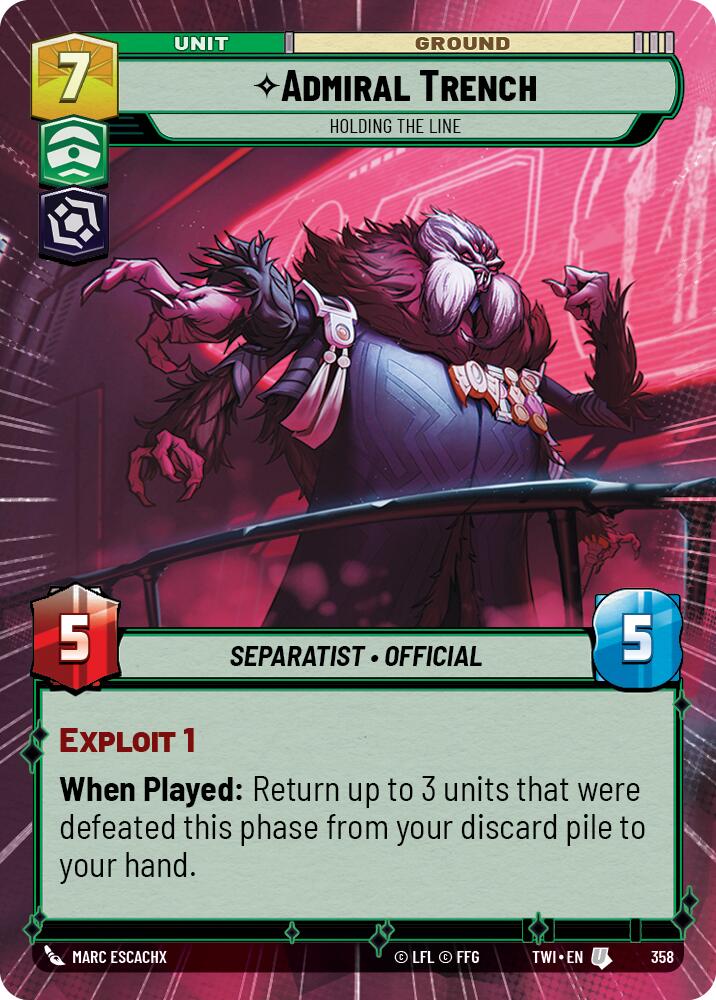 Admiral Trench - Holding the Line (358) (Hyperspace) (358) [Twilight of the Republic] | Galactic Gamez