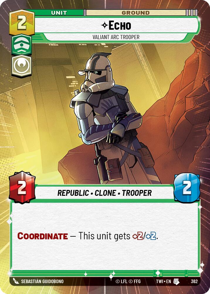Echo - Valiant ARC Trooper (362) (Hyperspace) (362) [Twilight of the Republic] | Galactic Gamez