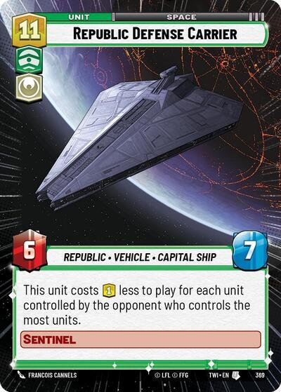 Republic Defense Carrier (369) (Hyperspace) (369) [Twilight of the Republic] | Galactic Gamez