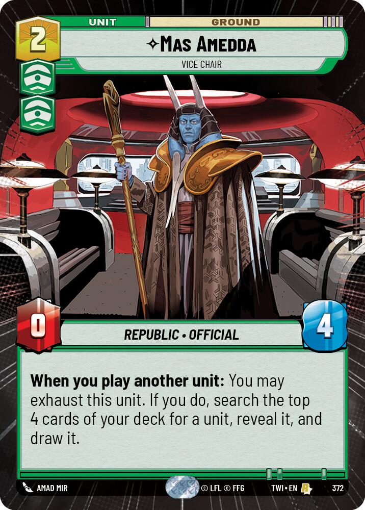 Mas Amedda - Vice Chair (372) (Hyperspace) (372) [Twilight of the Republic] | Galactic Gamez