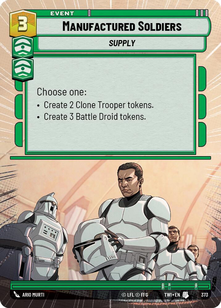 Manufactured Soldiers (373) (Hyperspace) (373) [Twilight of the Republic] | Galactic Gamez