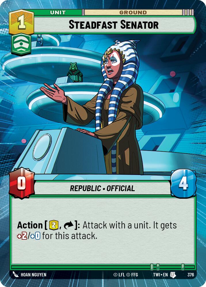 Steadfast Senator (376) (Hyperspace) (376) [Twilight of the Republic] | Galactic Gamez