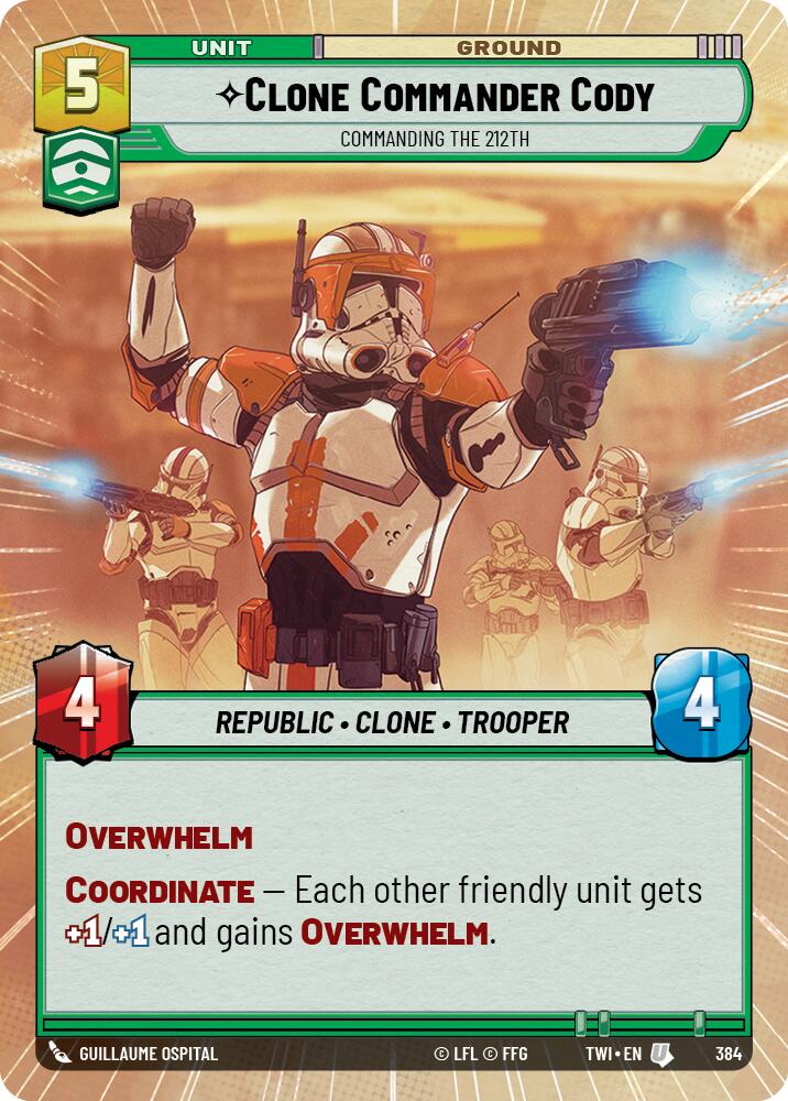 Clone Commander Cody - Commanding the 212th (384) (Hyperspace) (384) [Twilight of the Republic] | Galactic Gamez