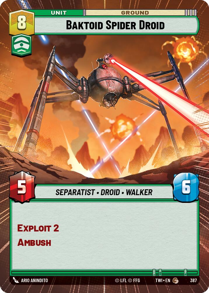 Baktoid Spider Droid (387) (Hyperspace) (387) [Twilight of the Republic] | Galactic Gamez