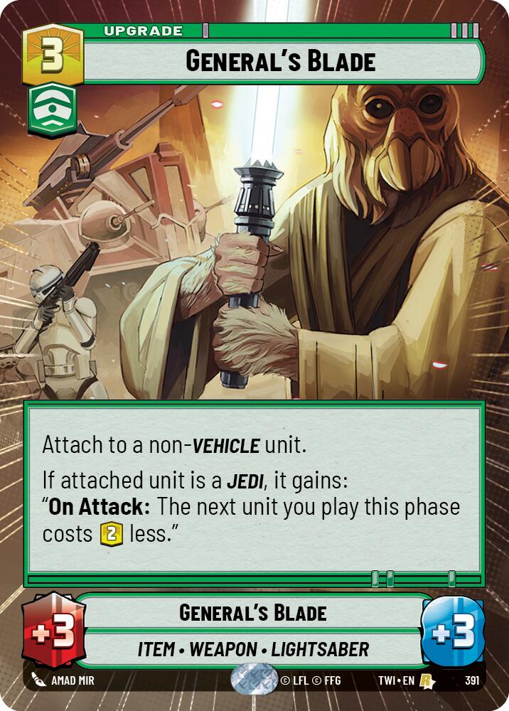 General's Blade (391) (Hyperspace) (391) [Twilight of the Republic] | Galactic Gamez