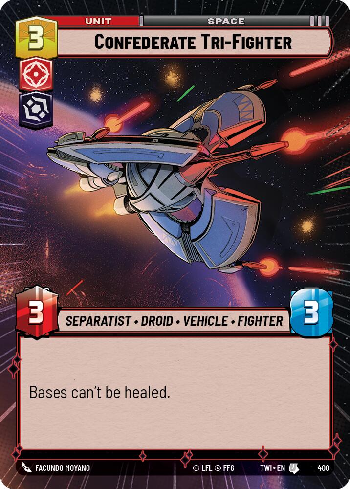 Confederate Tri-Fighter (400) (Hyperspace) (400) [Twilight of the Republic] | Galactic Gamez