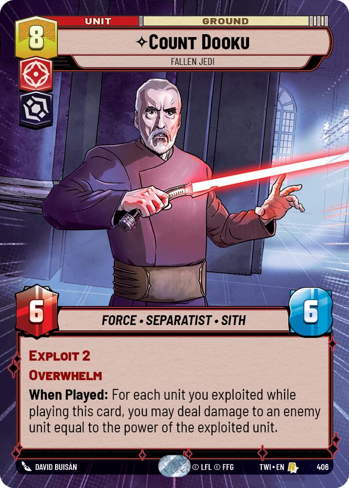Count Dooku - Fallen Jedi (406) (Hyperspace) (406) [Twilight of the Republic] | Galactic Gamez