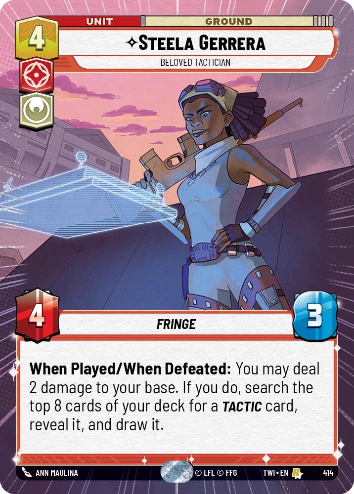 Steela Gerrera - Beloved Tactician (414) (Hyperspace) (414) [Twilight of the Republic] | Galactic Gamez