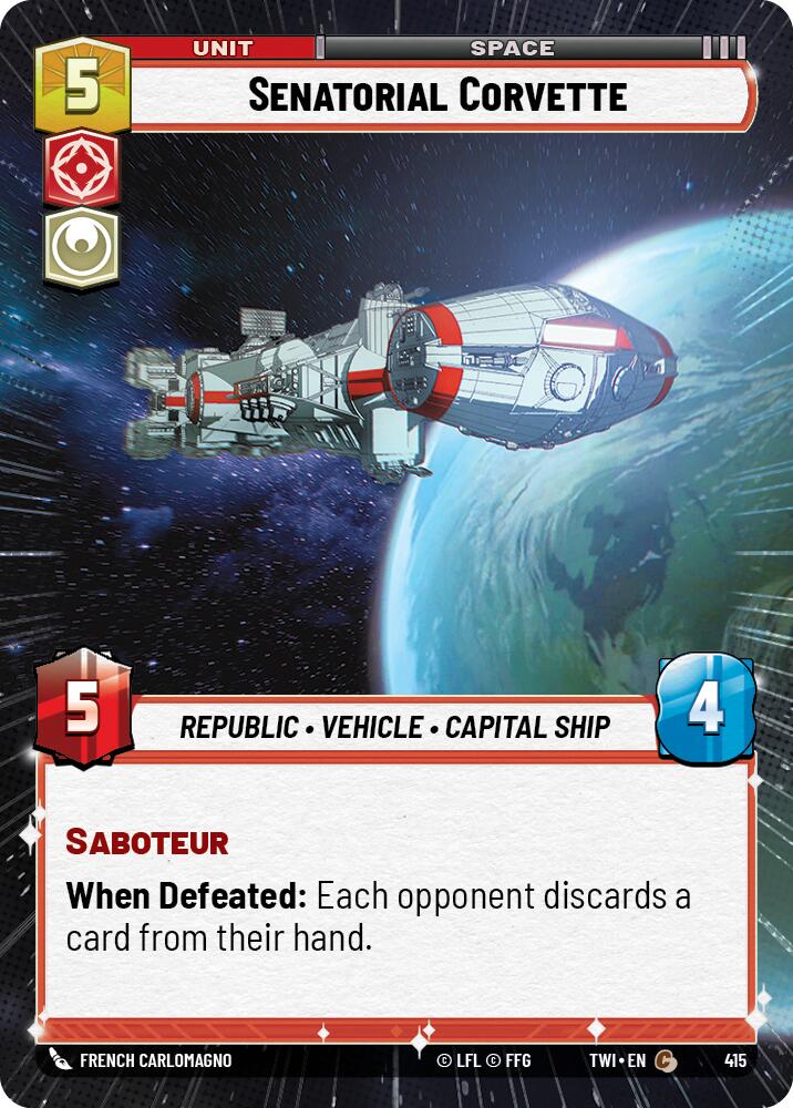 Senatorial Corvette (415) (Hyperspace) (415) [Twilight of the Republic] | Galactic Gamez