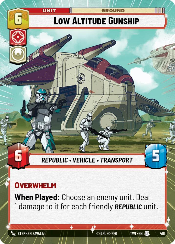 Low Altitude Gunship (416) (Hyperspace) (416) [Twilight of the Republic] | Galactic Gamez