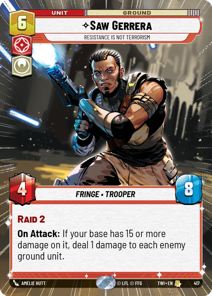 Saw Gerrera - Resistance is Not Terrorism (417) (Hyperspace) (417) [Twilight of the Republic] | Galactic Gamez