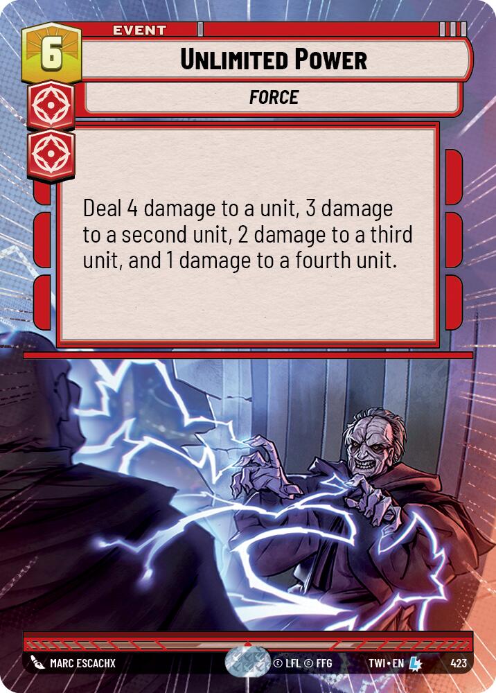 Unlimited Power (423) (Hyperspace) (423) [Twilight of the Republic] | Galactic Gamez