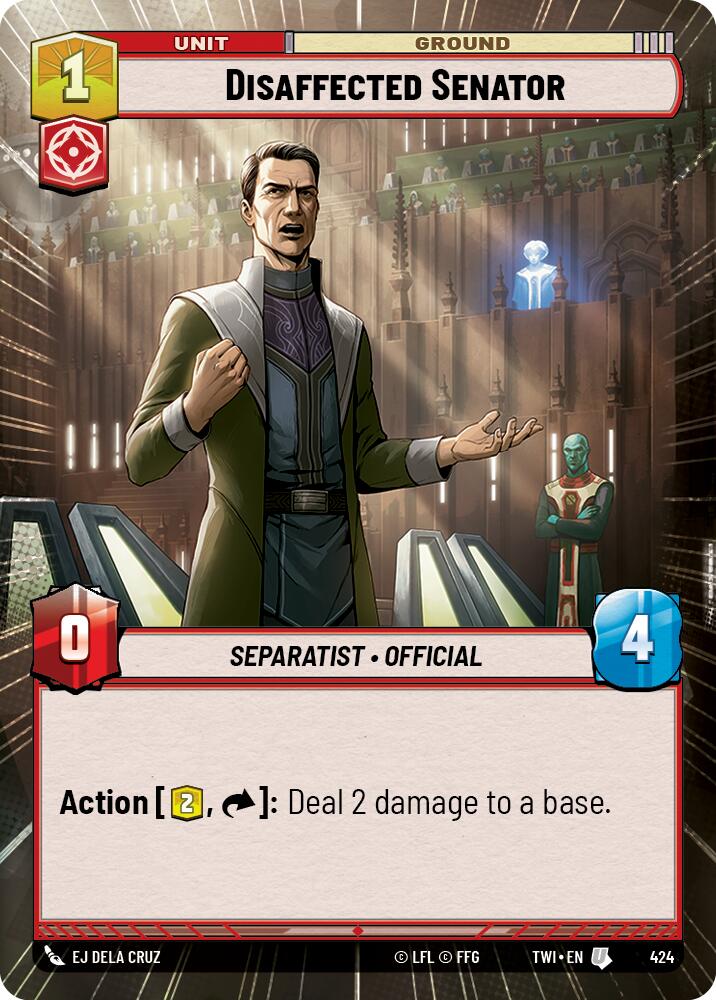 Disaffected Senator (424) (Hyperspace) (424) [Twilight of the Republic] | Galactic Gamez