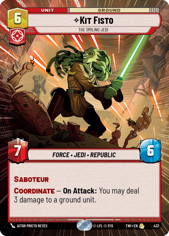 Kit Fisto - The Smiling Jedi (432) (Hyperspace) (432) [Twilight of the Republic] | Galactic Gamez