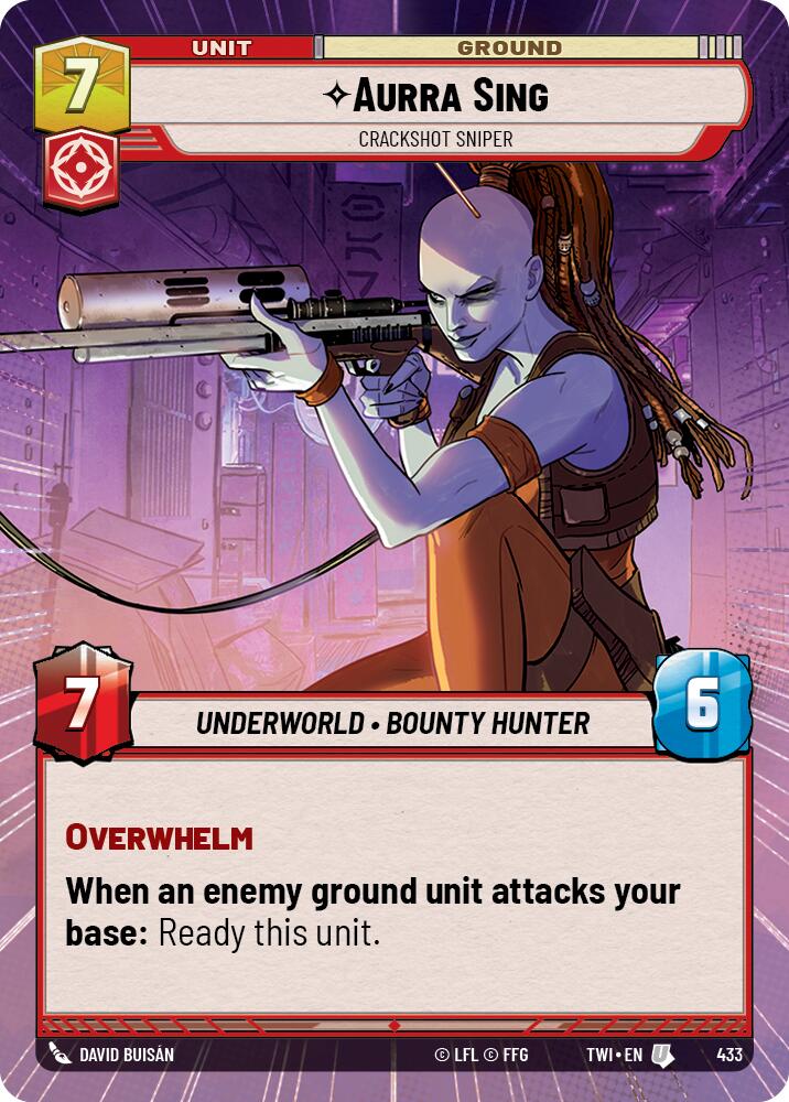 Aurra Sing - Crackshot Sniper (433) (Hyperspace) (433) [Twilight of the Republic] | Galactic Gamez