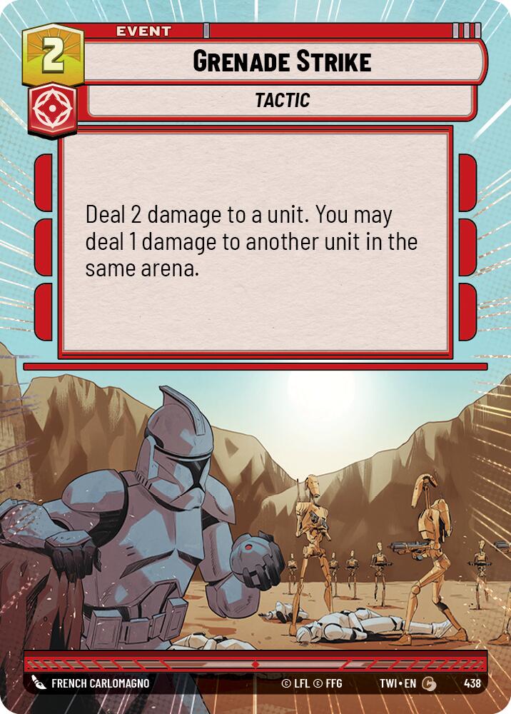Grenade Strike (438) (Hyperspace) (438) [Twilight of the Republic] | Galactic Gamez